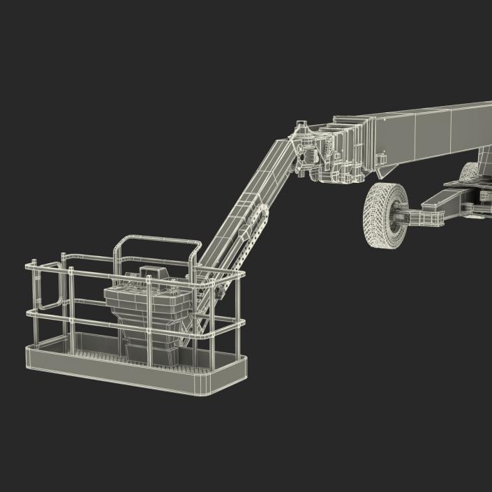 Telescopic Boom Lift JLG 1850 sj Rigged 3D model